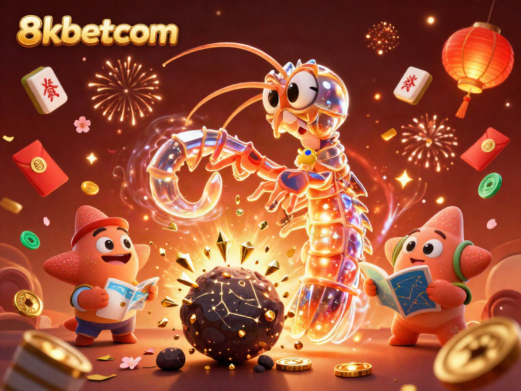 Experience thrilling gaming at 8kbetcom with a vibrant scene showcasing fortune and luck.