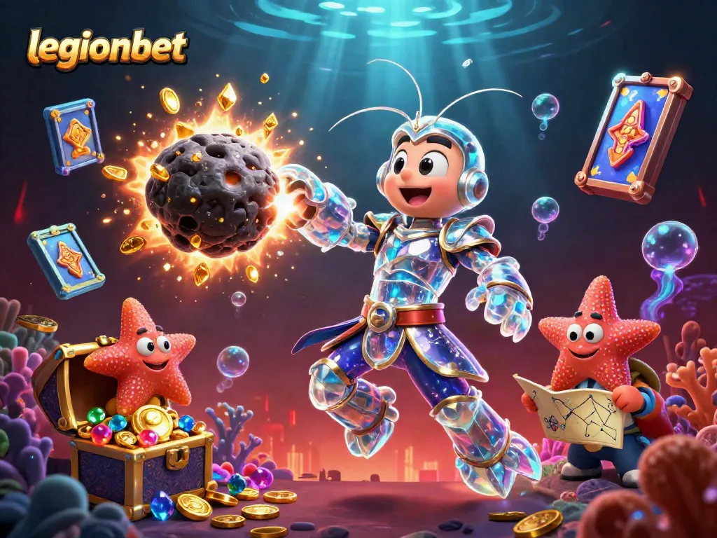 Join the action at legionbet with a galactic mantis shrimp smashing asteroids for casino treasures.