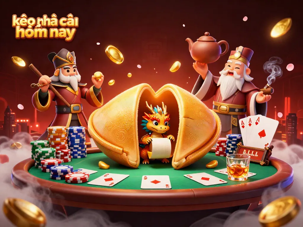 Engage with kèo nhà cái hôm nay as a dragon reveals fortunes amidst casino riches.