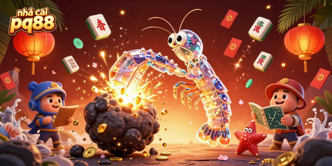 Experience the exciting world of nhà cái pq88 with vibrant 3D designs featuring a mantis shrimp and a starfish.