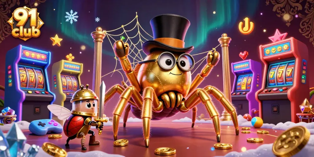 Engage with the exciting 91 club slot gaming experience, featuring vibrant characters and elements.
