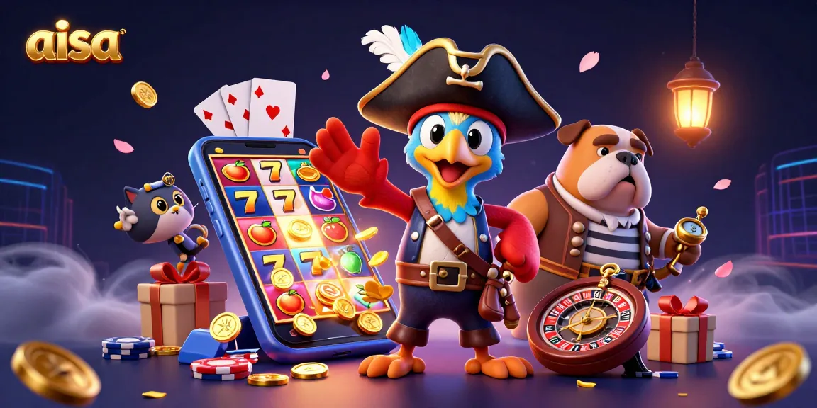 Spin and win with aisa's vibrant slot game adventure featuring dynamic casino characters.
