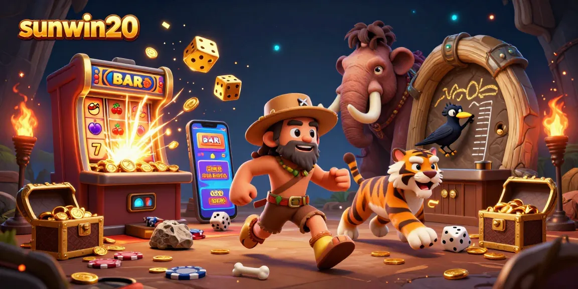 Experience thrilling wins at sunwin20 with a vibrant casino scene bursting with excitement.