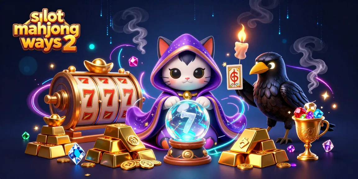 Experience the excitement of slot mahjong ways 2 with whimsical characters amidst treasure in a dynamic casino scene.