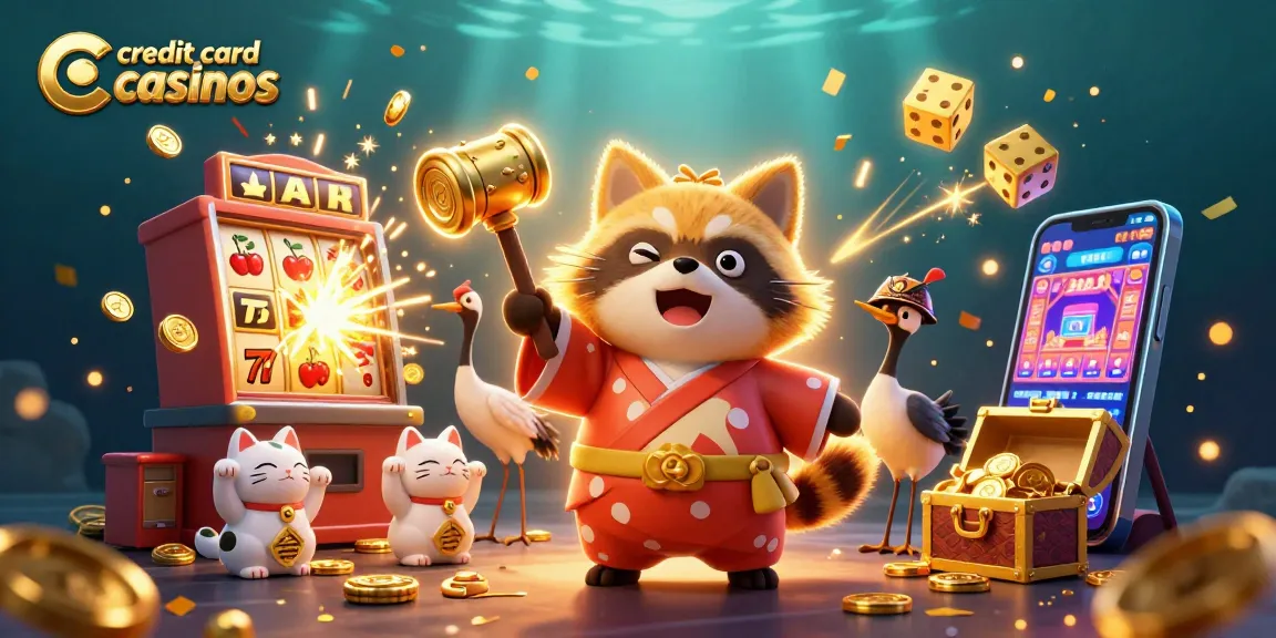 Engage in thrilling adventures at credit card casinos with lucky characters and vibrant game elements.