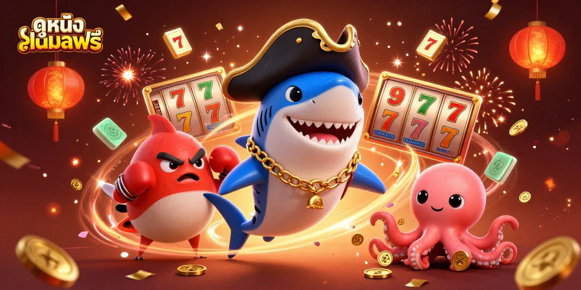 Experience ดูหนังออนไลน์ฟรี in an exciting casino-themed adventure with cartoon sea characters.
