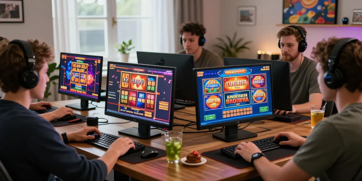UK players enjoying diverse games at non-UK casinos, highlighting vibrant gaming options and engaging environments at https://cocomaya.co.uk/non-uk-casinos/.