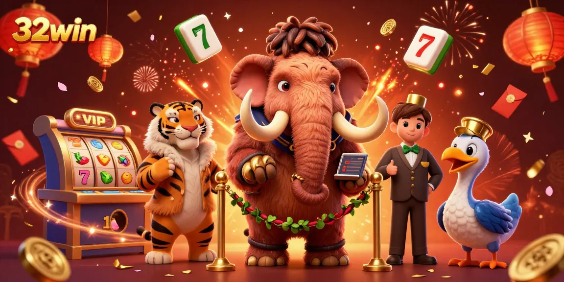 Experience the vibrant atmosphere of 32win with lively slot games and unique casino characters.