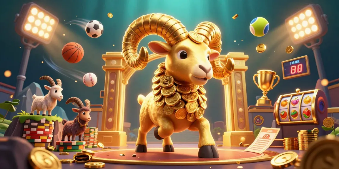 Experience red88's thrilling casino scene featuring a golden ram charging through a dynamic sports betting atmosphere.