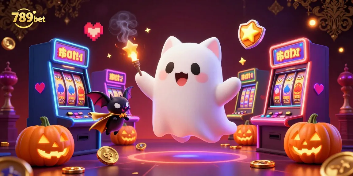 Experience thrilling gaming at 789 bet with ghostly characters, vibrant slots, and dynamic action!