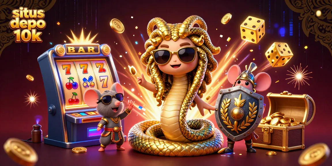 Play thrilling slots with sigurity at situs depo 10k featuring a vibrant jackpot scene.
