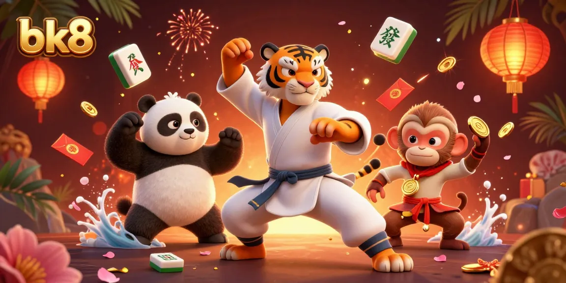 Experience the thrill of bk8 casino gaming with vibrant characters in a magical landscape.